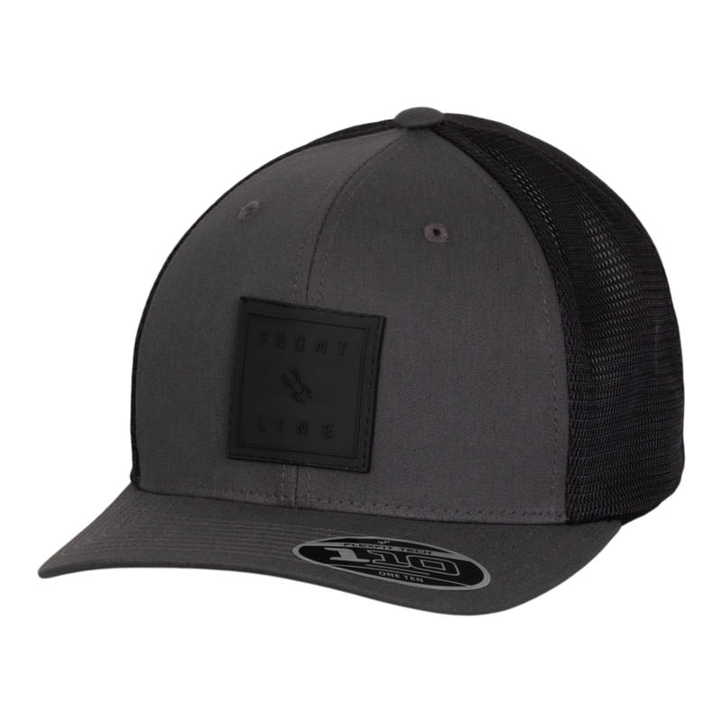 PVC Patch Hat- Grey/Black